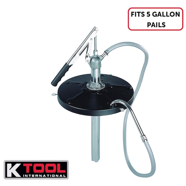K-Tool International Lever Action Bucket Pump 5 Gallon Pail KTI73993 - main